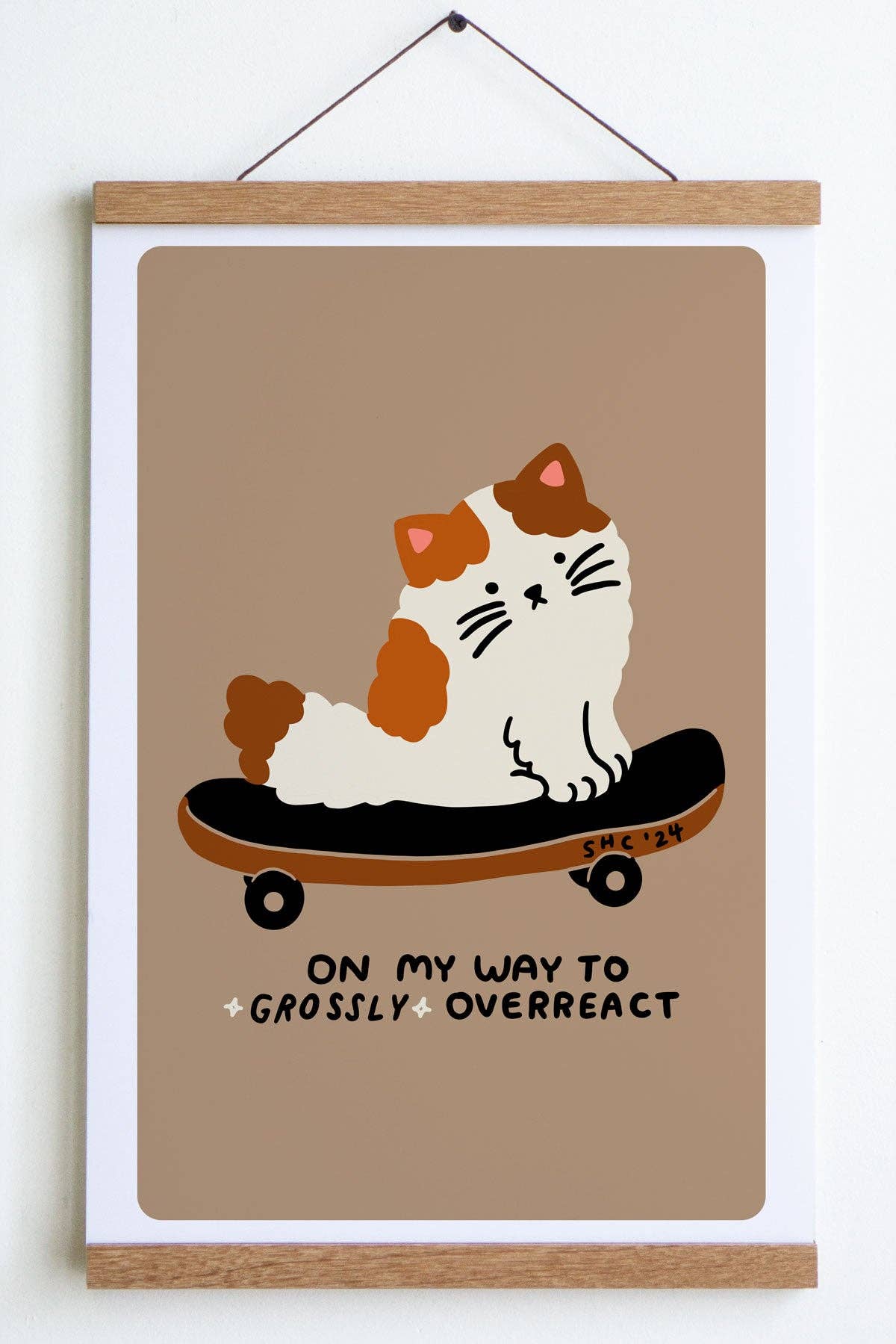 Overreact Mocha Art Print - 8x10