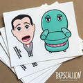 Pee Wee Herman Inspired Stickers