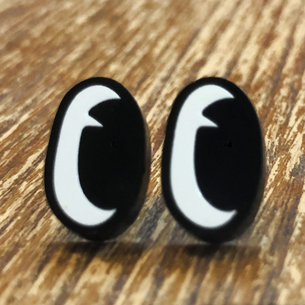 Retro Cartoon Eyes Stud Earrings