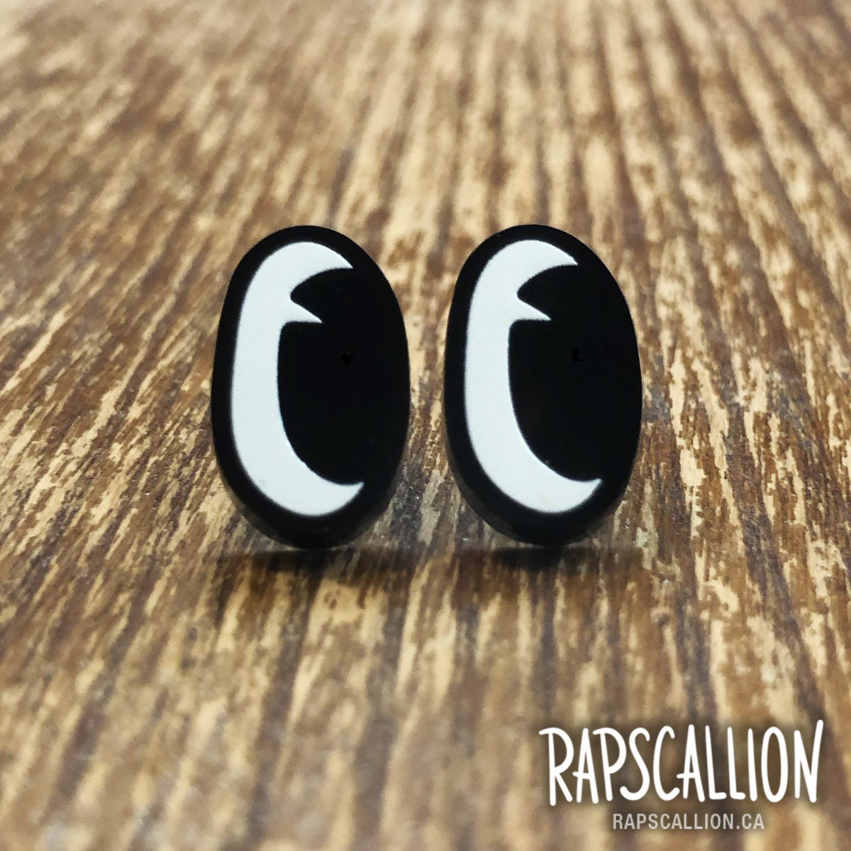 Retro Cartoon Eyes Stud Earrings