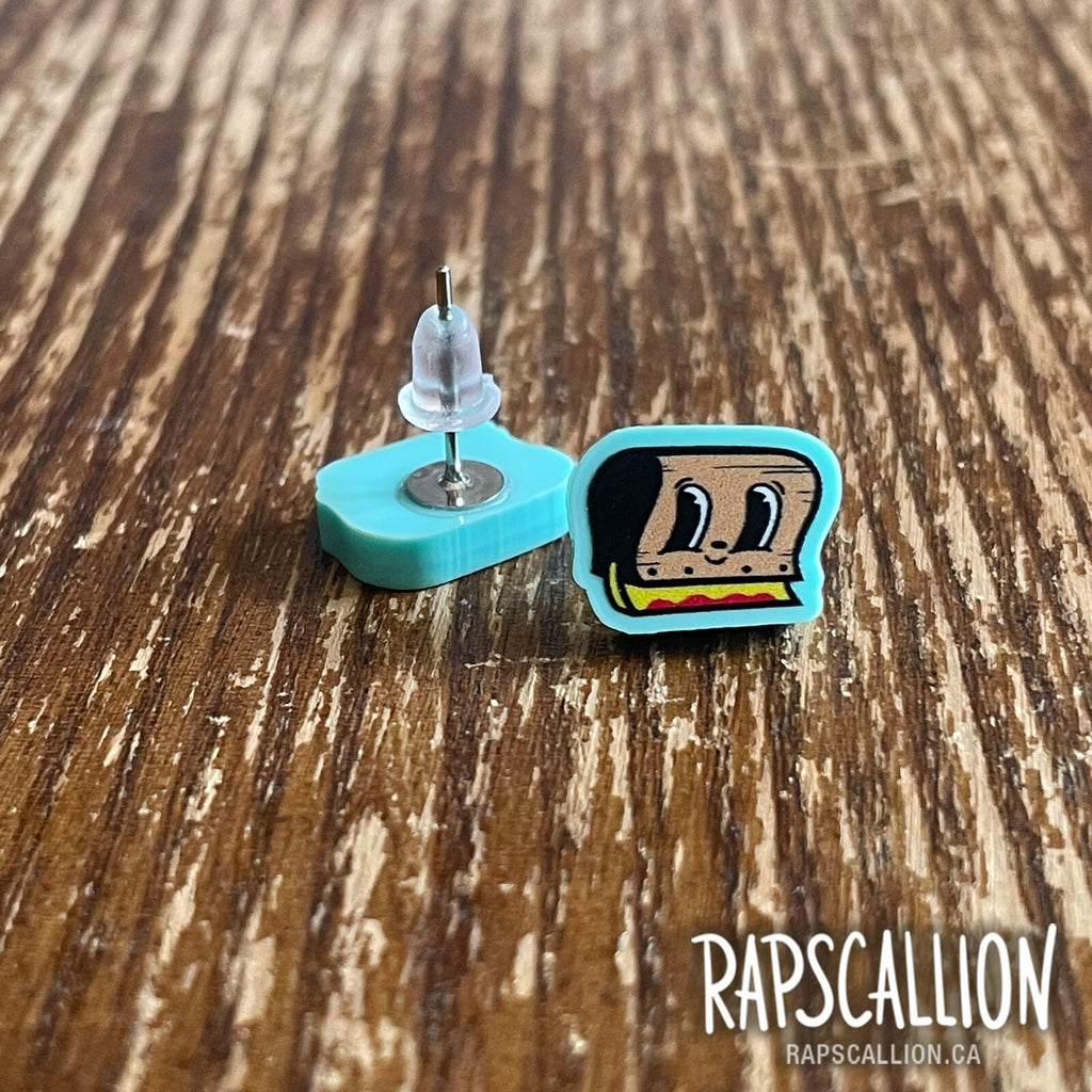 Screen Printing Squeegee Stud Earrings