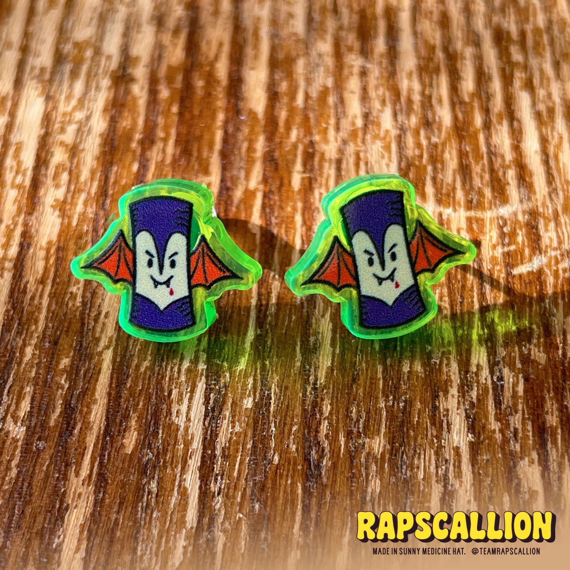 Vampire Tiki Bob Earrings