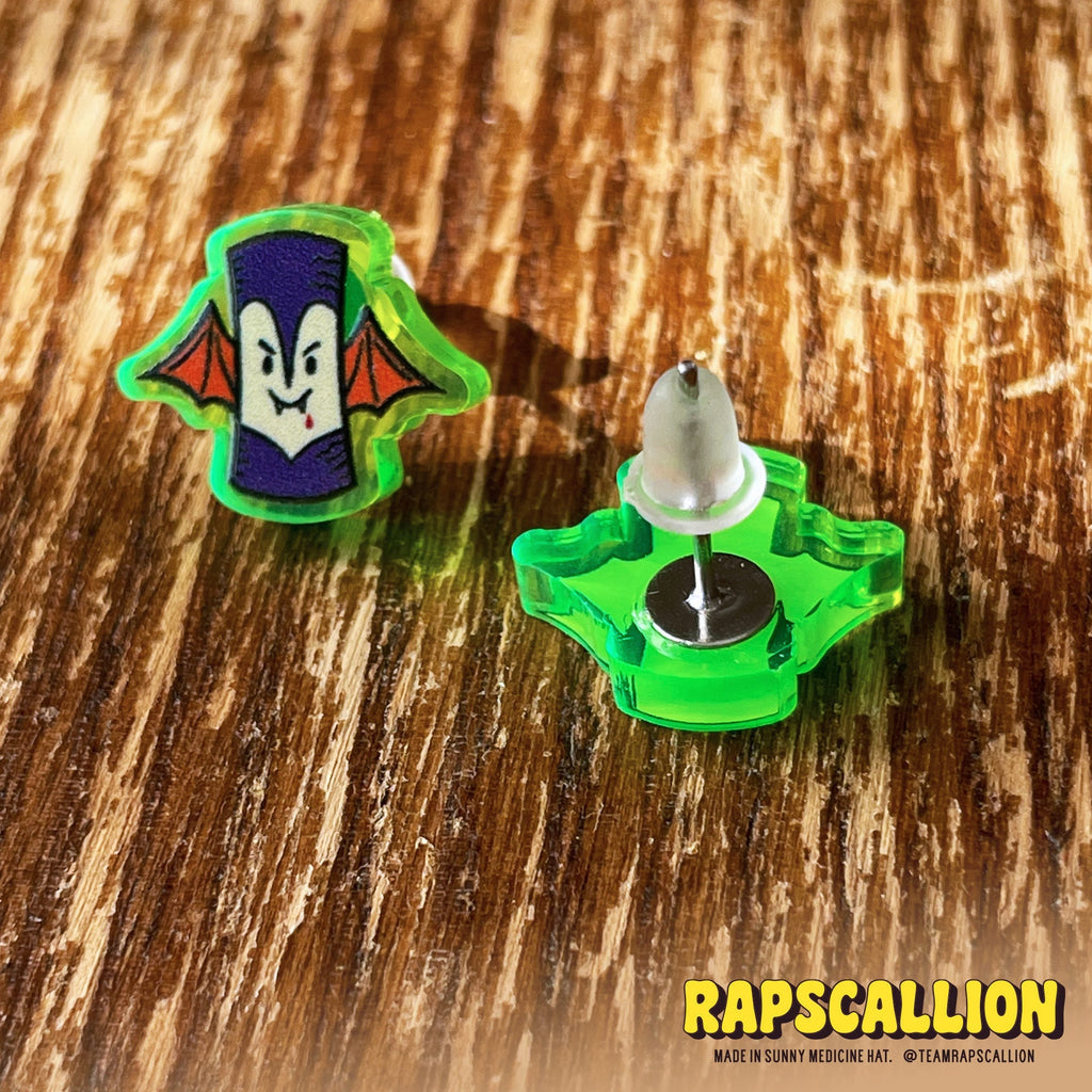 Vampire Tiki Bob Earrings