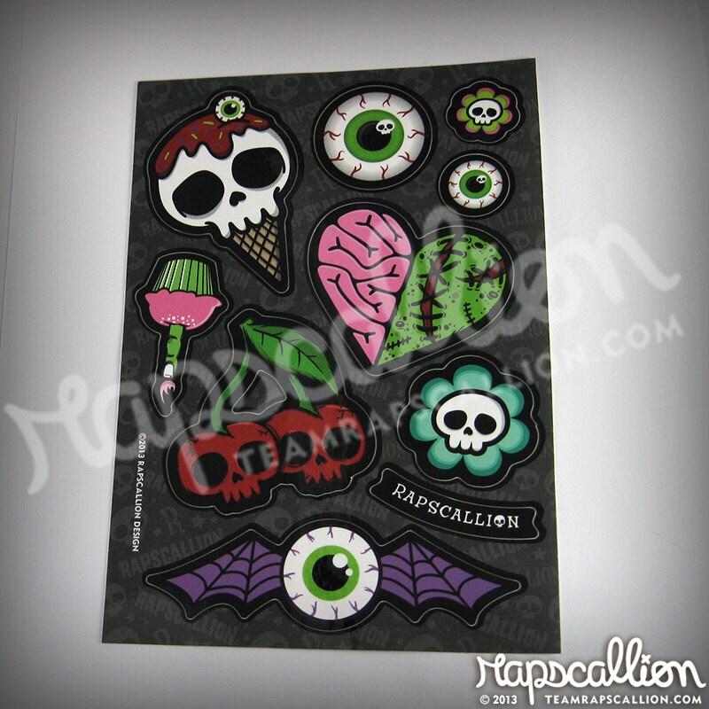 Zombie Sticker Sheet
