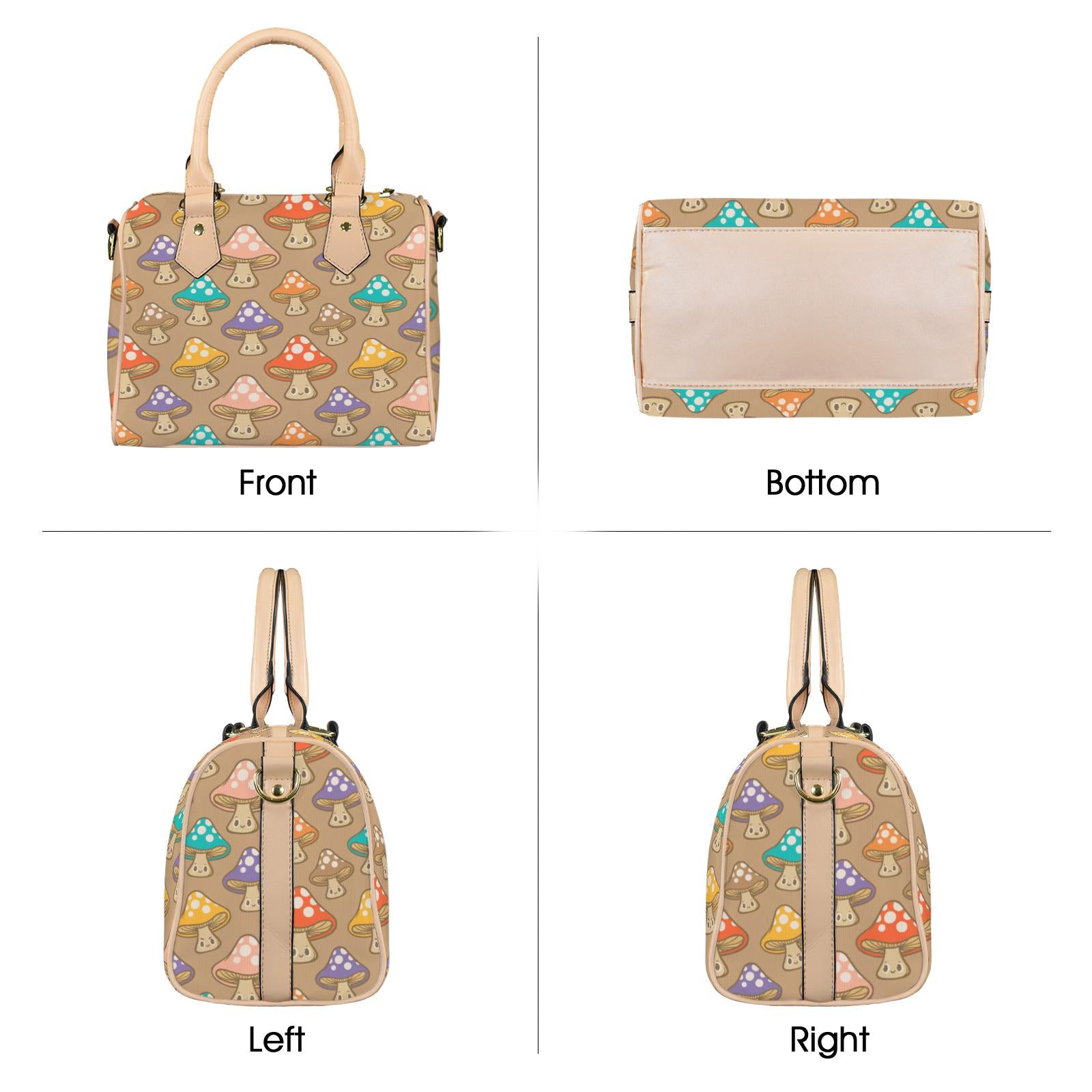 Mushroom Posse Boston Style Handbag