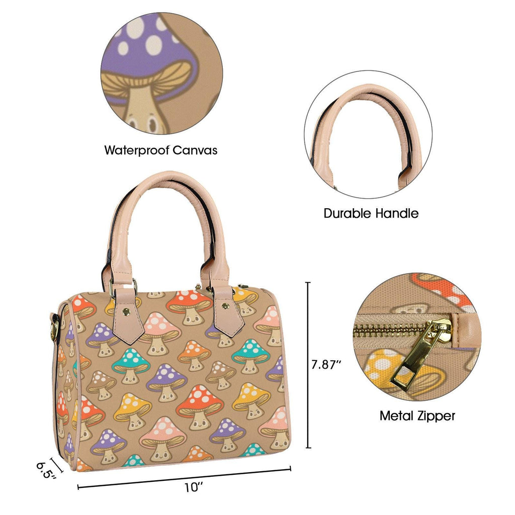 Mushroom Posse Boston Style Handbag