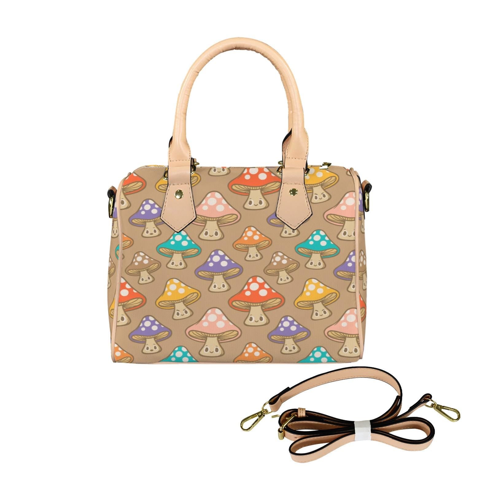 Mushroom Posse Boston Style Handbag