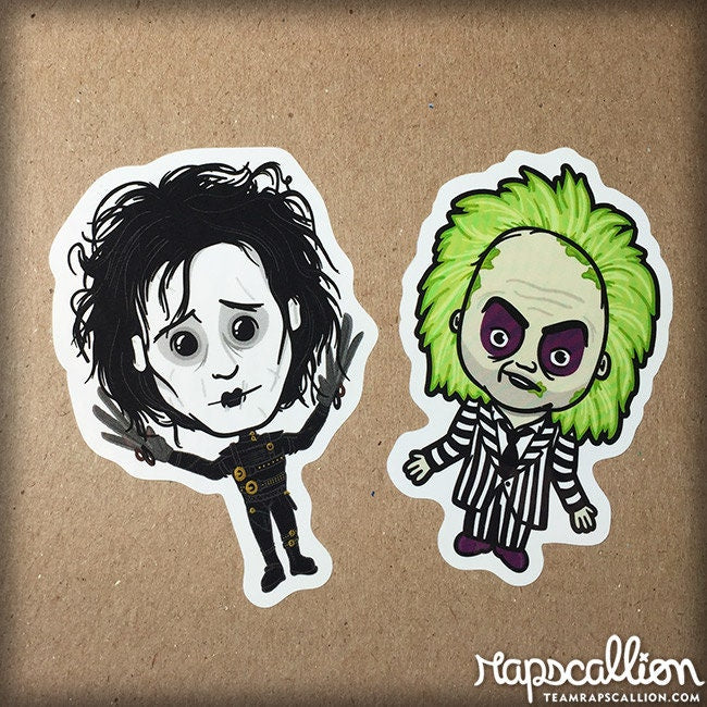 Tim Burton Inspired Stickers
