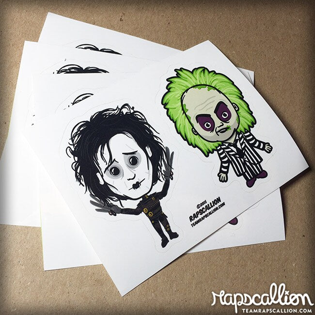 Tim Burton Inspired Stickers