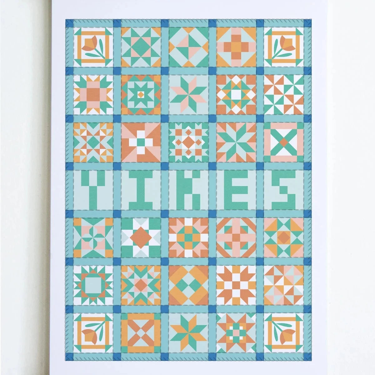 Yikes Patchwork Print - 8x10