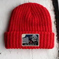 Scrappy Raccoon Patched Chunky Beanie